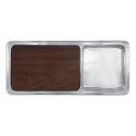 Signature Cheese & Cracker Server with Dark Wood Insert Dimensions: 17.87\ L x 7.87\ W x 1.22\H

Care:  Handwash in warm water with mild soap and towel-dry immediately



